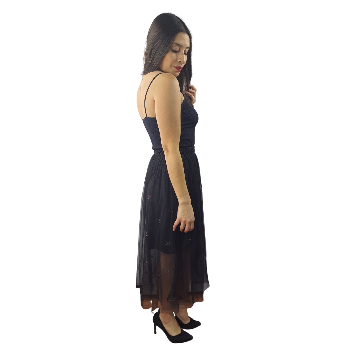 Falda Vero Moda Negro Style IRENE JERSEY SKIRT(NN)