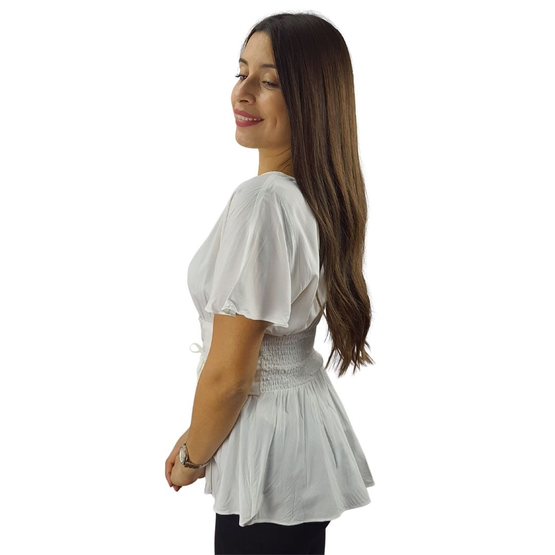 Blusa Vero Moda Blanco Style CHOICE INTER S/S TOP(NC)-OR