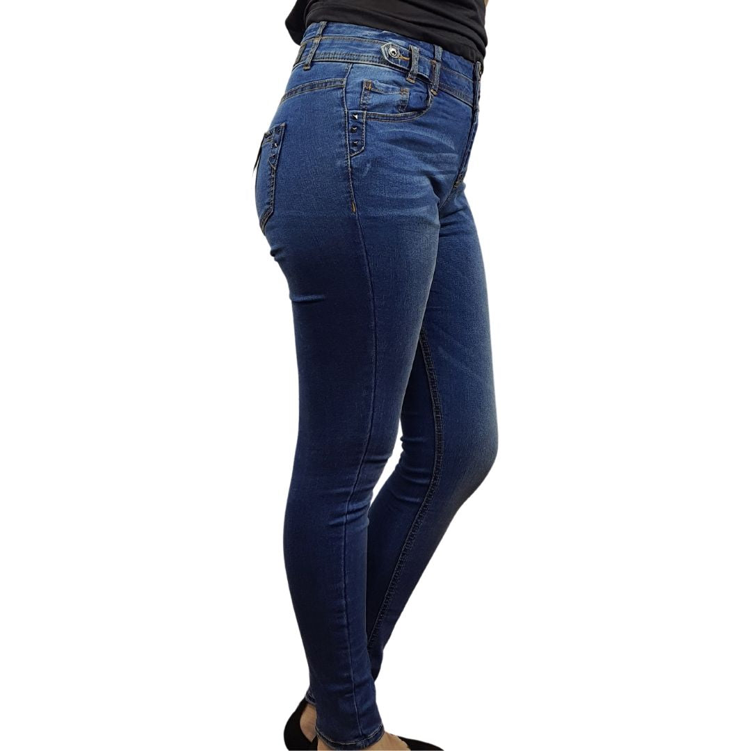 Jeans Vero Moda Azul Claro Style IDA 9/10 MID WAIST X-SLIM JEANS(PM-EC-1)