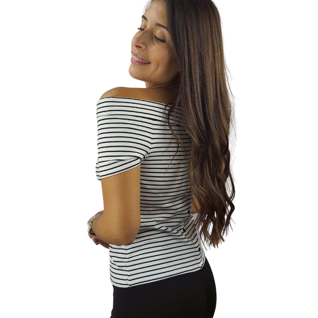 Blusa Vero Moda Negro Style INA S/S TOP(SD)