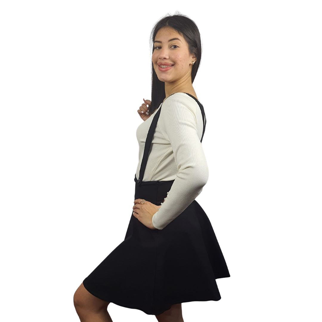 Falda Vero Moda Negro Style PORTER JERSEY SKIRT(EL)