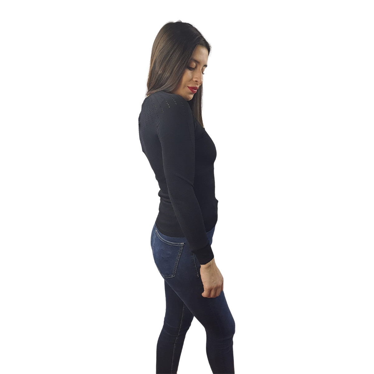 Blusa Vero Moda Negro Style LADY L/S KNIT(VMC-EL)