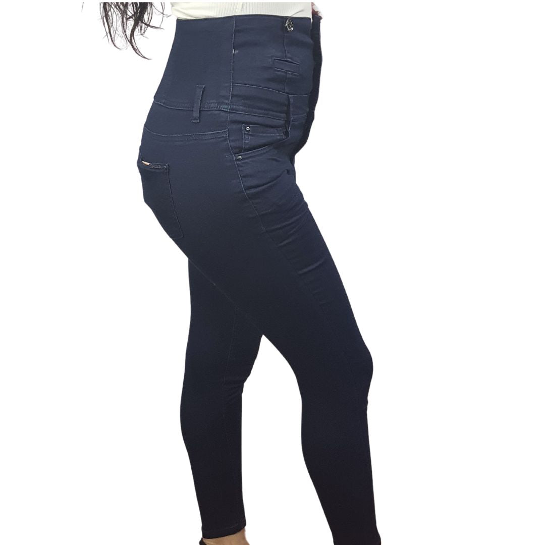 Jeans Vero Moda Azul Oscuro Style RIVAS 9/10 HW X-SLIM JEANS(BT)