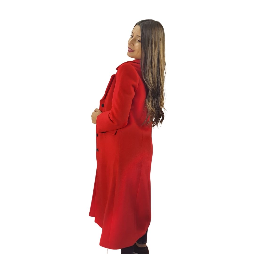 Blazer Vero moda Rojo Style KEY L/S WOOL COAT(LL)