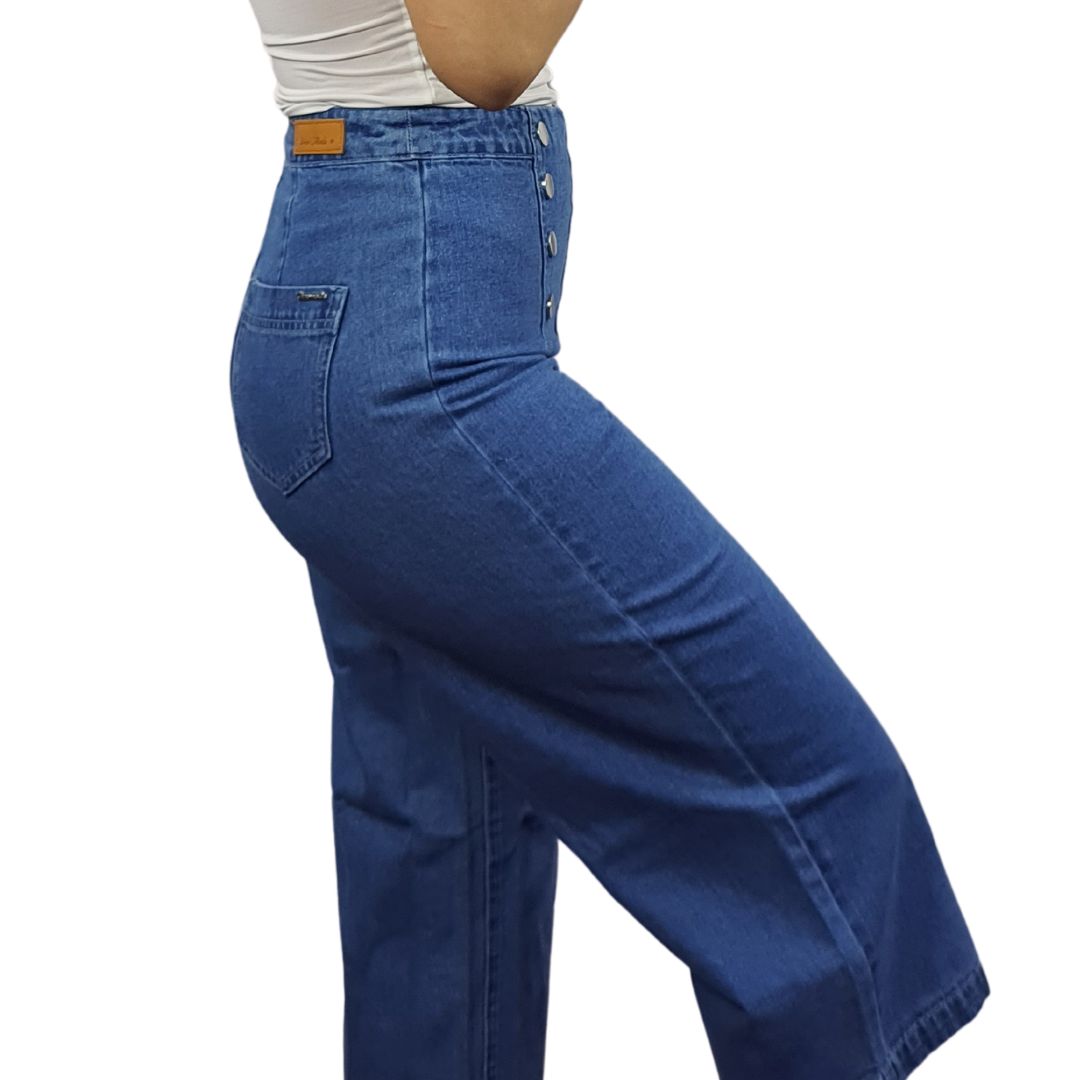 Jeans Vero Moda Azul Style CHOICE BUILD 7/8 HW LOOSE JEANS-OR