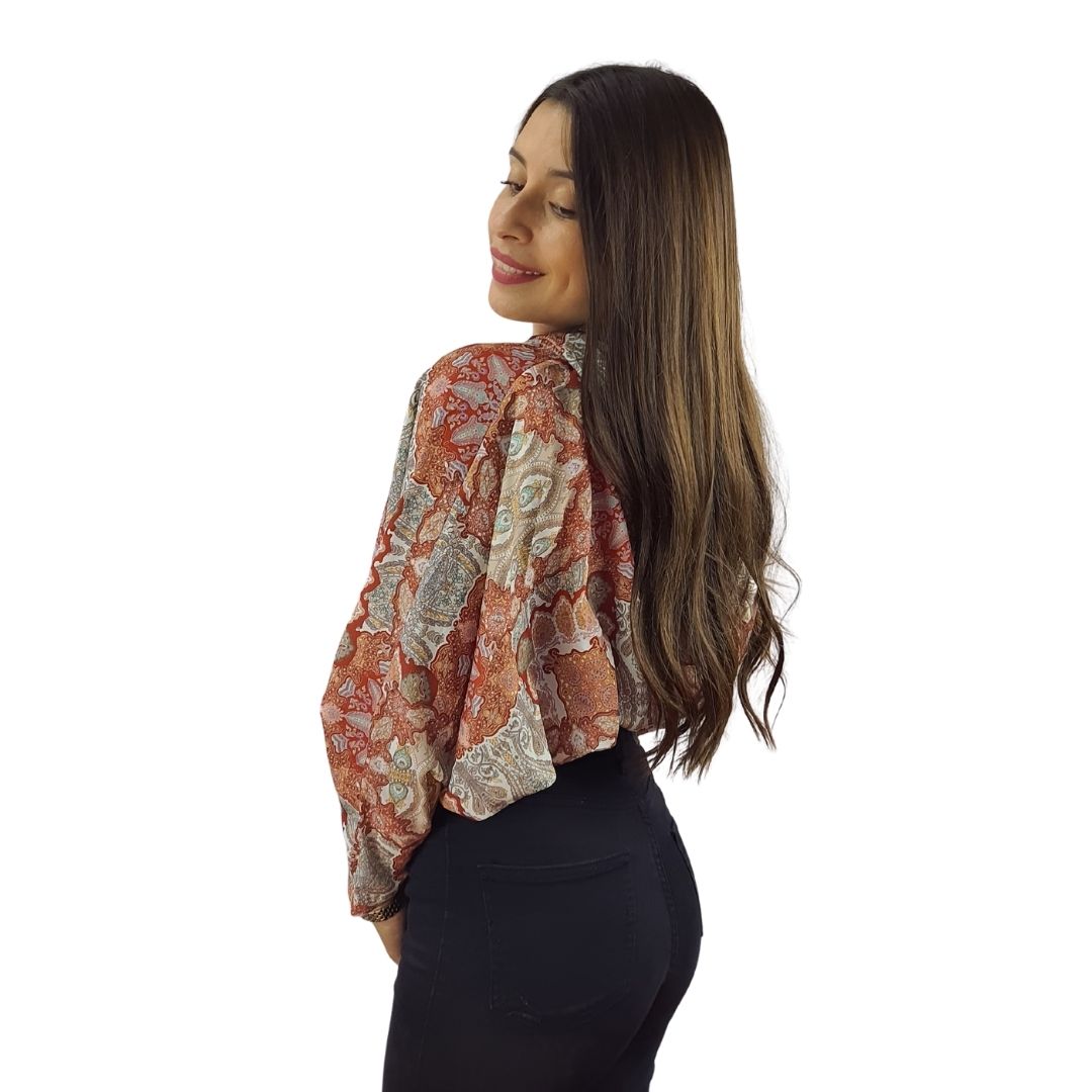 Top Vero Moda Terracota Style SPIRAL L/S TOP(BJ)