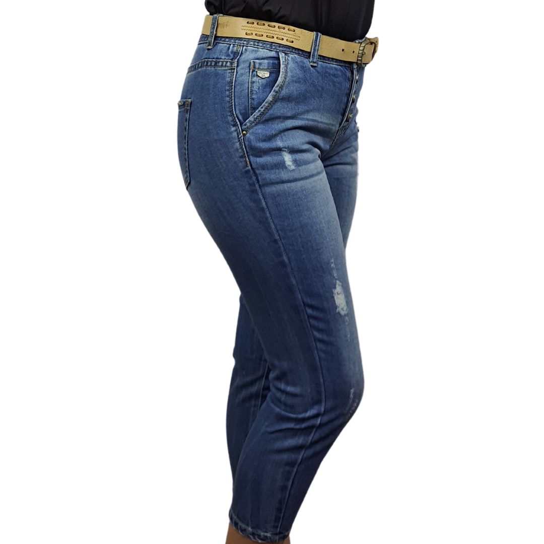 Jeans Vero Moda Azul Claro Style WIND 7/8 MICRO CARROT JEANS(TP)