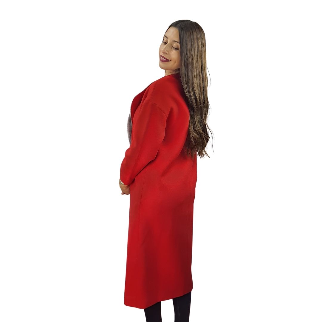 Blazer Vero Moda Rojo Style ESTELLE L/S WOOL COAT(NL)