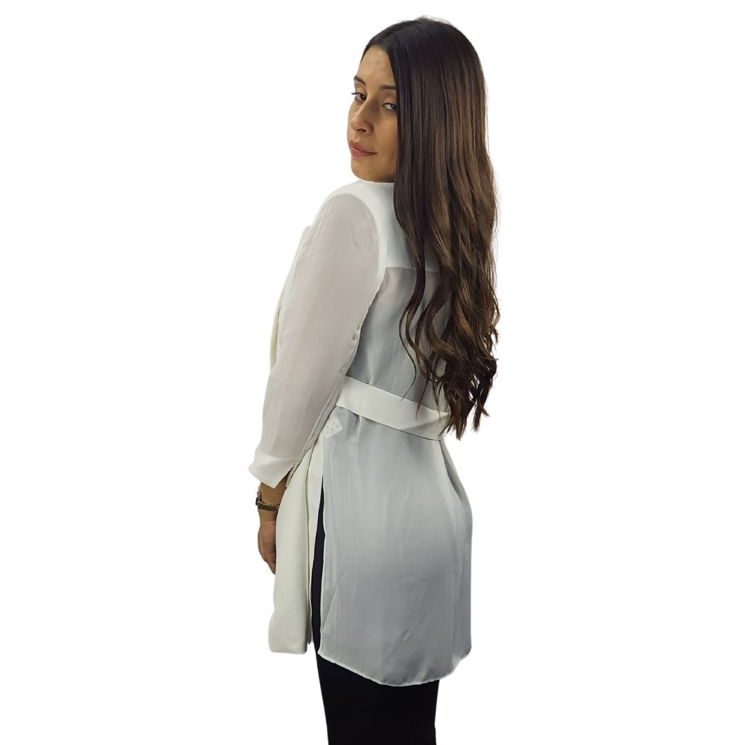 Blazer Veromoda Blanco Style PYTHON 3/4 BLAZER(VMC-MP)