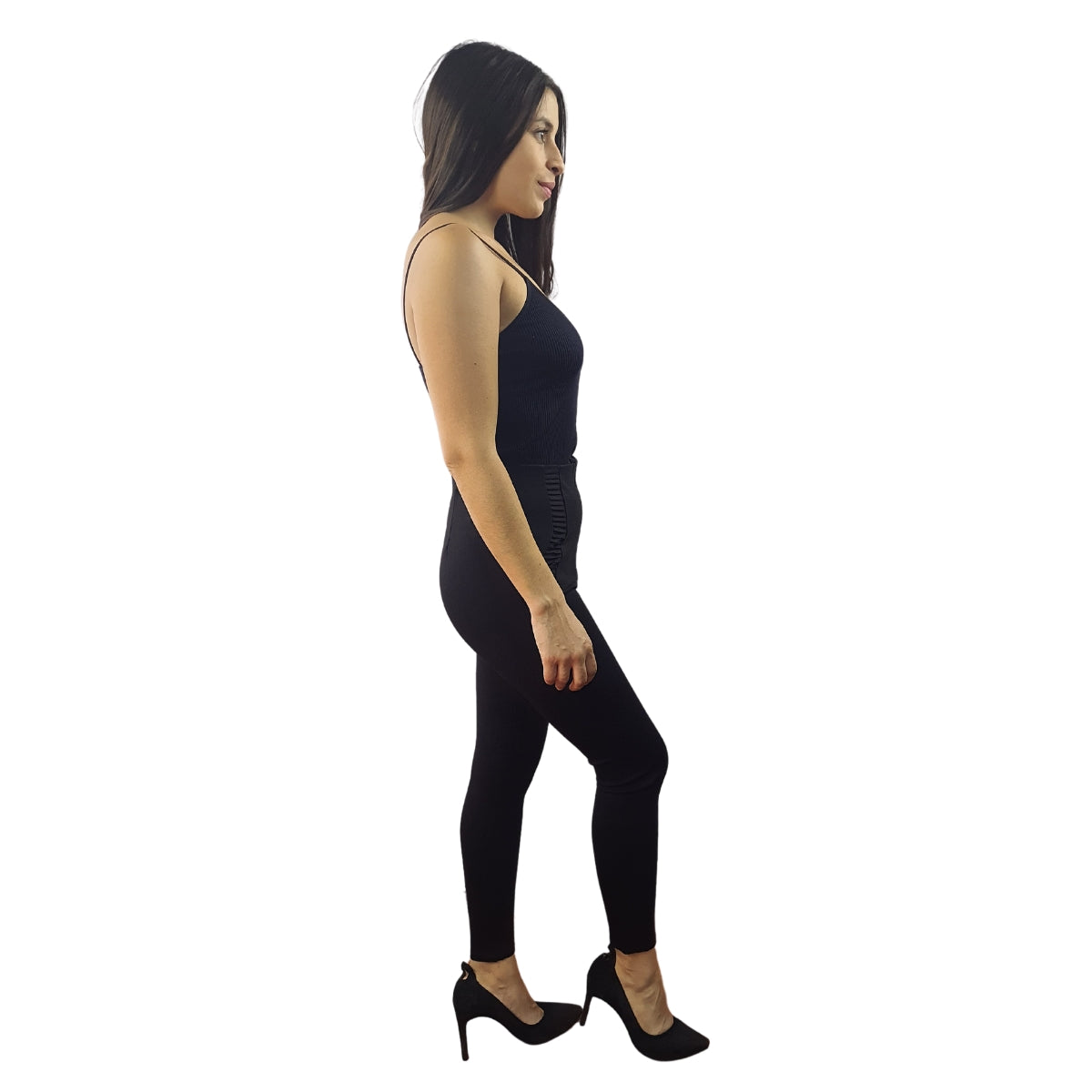 Pantalon Vero Moda Negro Style ODETTE HIGH WAIST 9/10 JERSEY LEGGING(BT