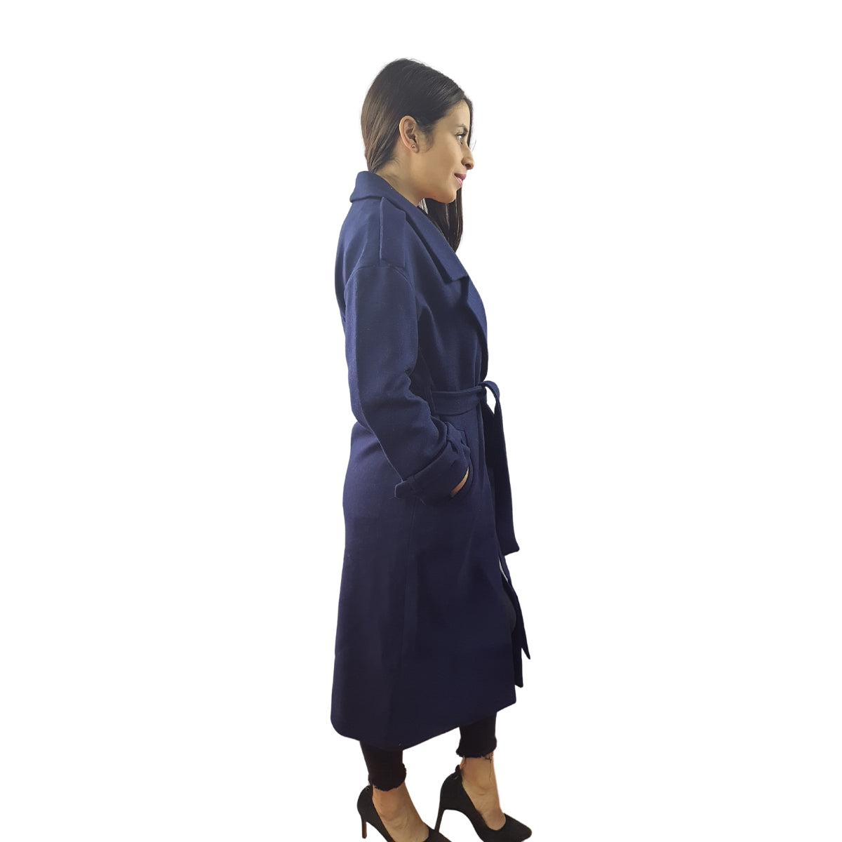 Blazer Vero Moda Azul Oscuro Style EC OVERSIZE L/S WOOL COAT(VMC-NL)