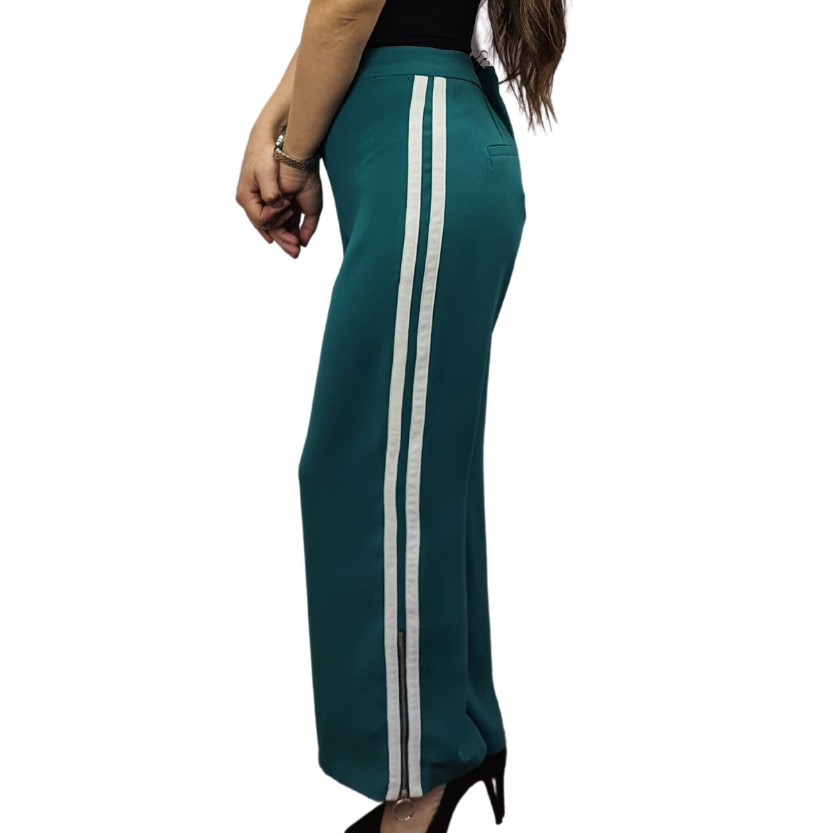 Pantalon Vero Moda Verde Style AZALEA 9/10 STRAIGHT PANTS(SL)