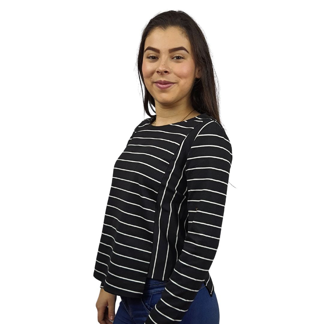 Blusa Vero Moda Negro Style BONY L/S TOP(UM)