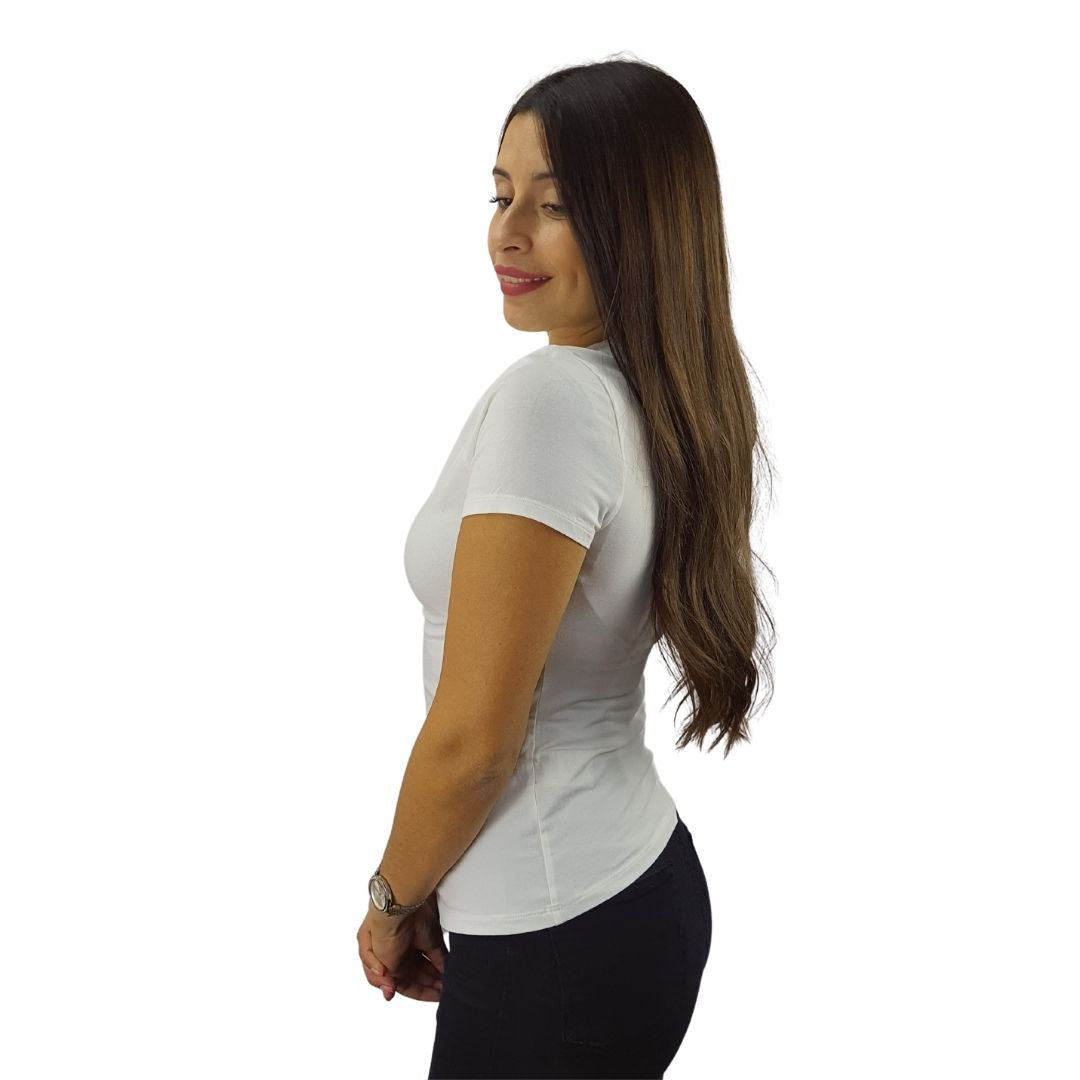 Polera Vero Moda Blanca Style CHOICE LADE S/S TOP SET(NR)-OR