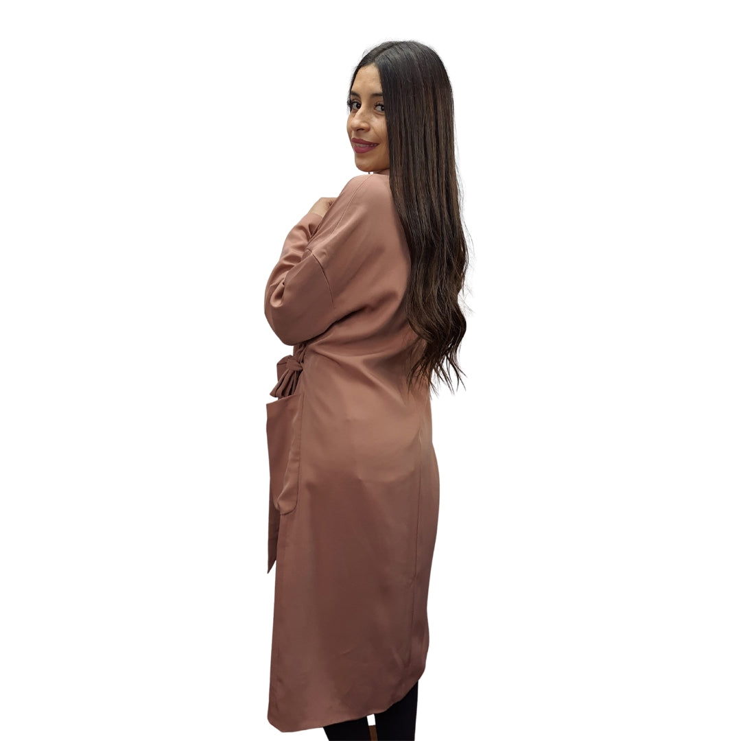 Blazer Vero Moda Rosa Vieja Style TIE L/S COAT(VMC-NR)