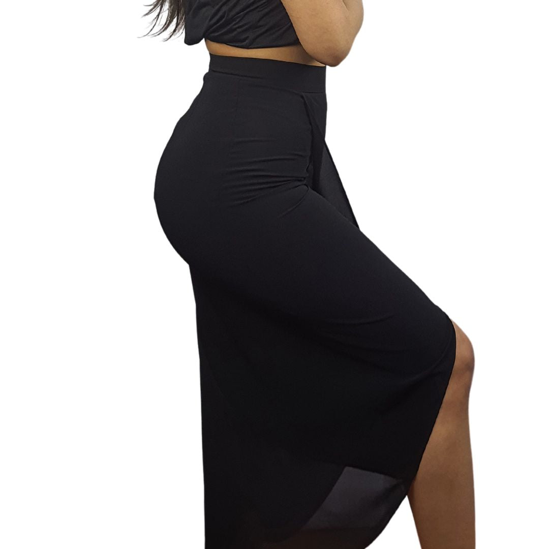 Falda Vero Moda Negro Style FREESIA LONG SKIRT(VMC-MP)