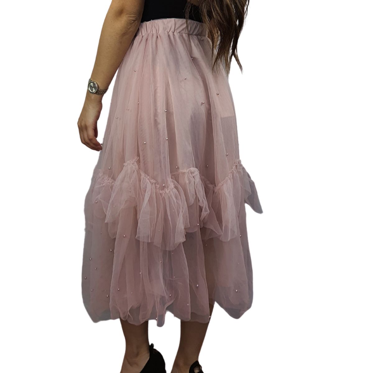 Falda Vero Moda Rosa Vieja Style ANNA JERSEY SKIRT(VMC-DR)