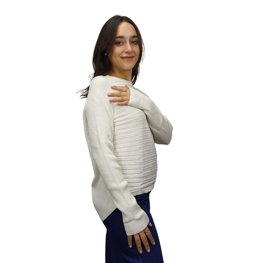 Sweater Vero moda Blanco Style LYNN L/S KNIT(NL)
