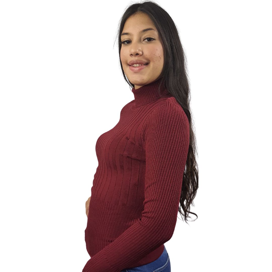 Blusa Vero Moda Burdeo Style MIND L/S KNIT(VMC-BT)