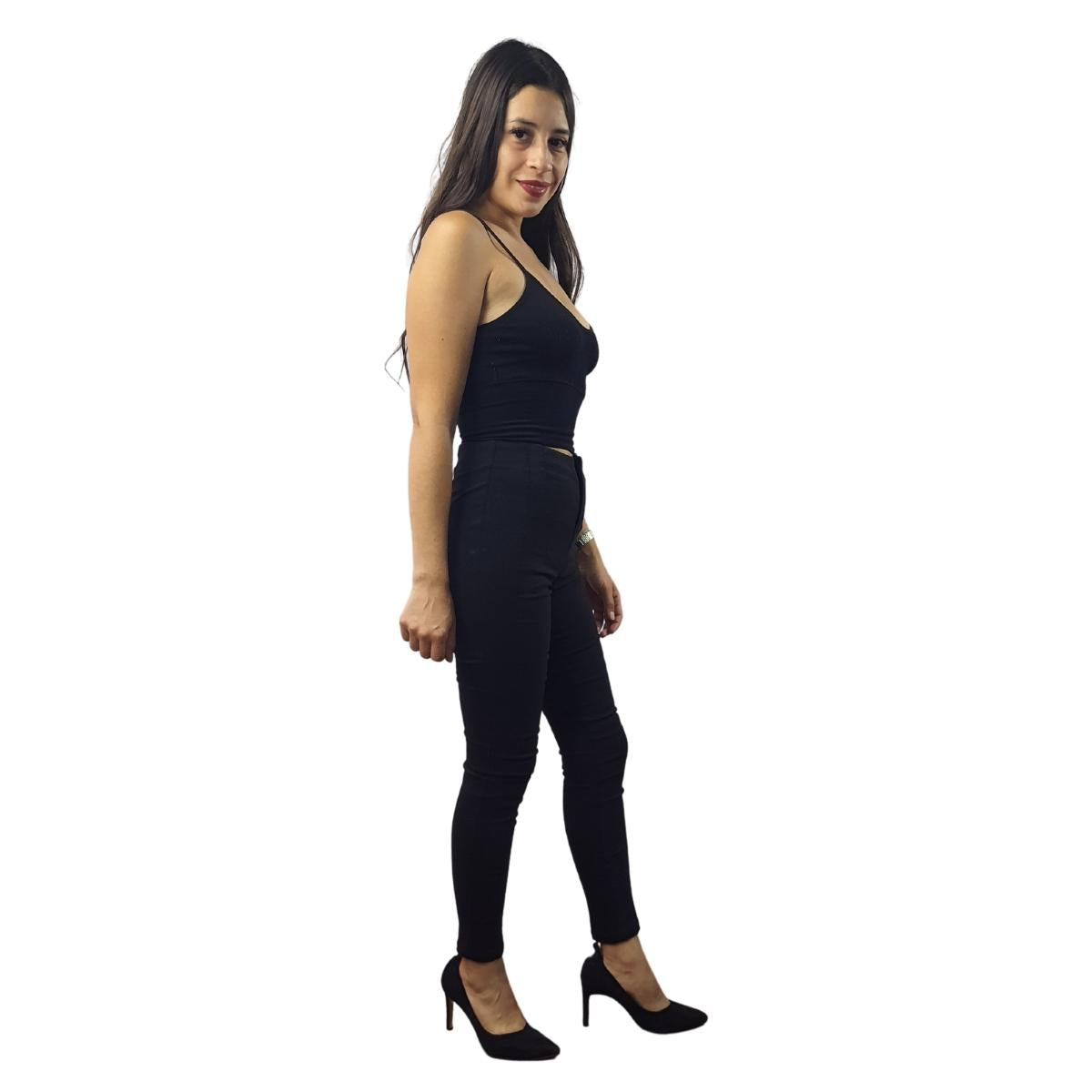 Pantalon Vero Moda Negro Style DIANA SLIM PANTS(VMC-BN)
