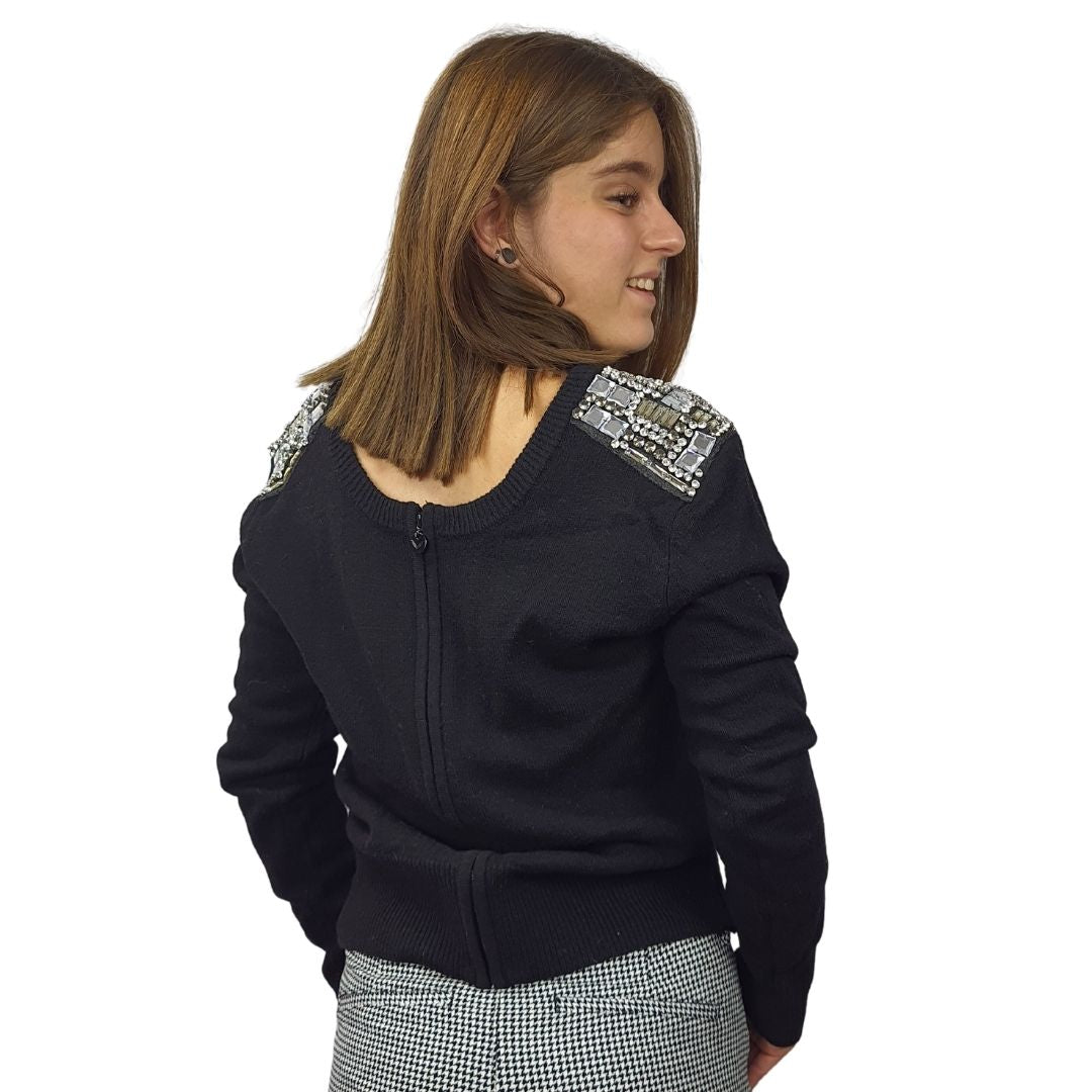 Sweater Rapsodia Clash Negro