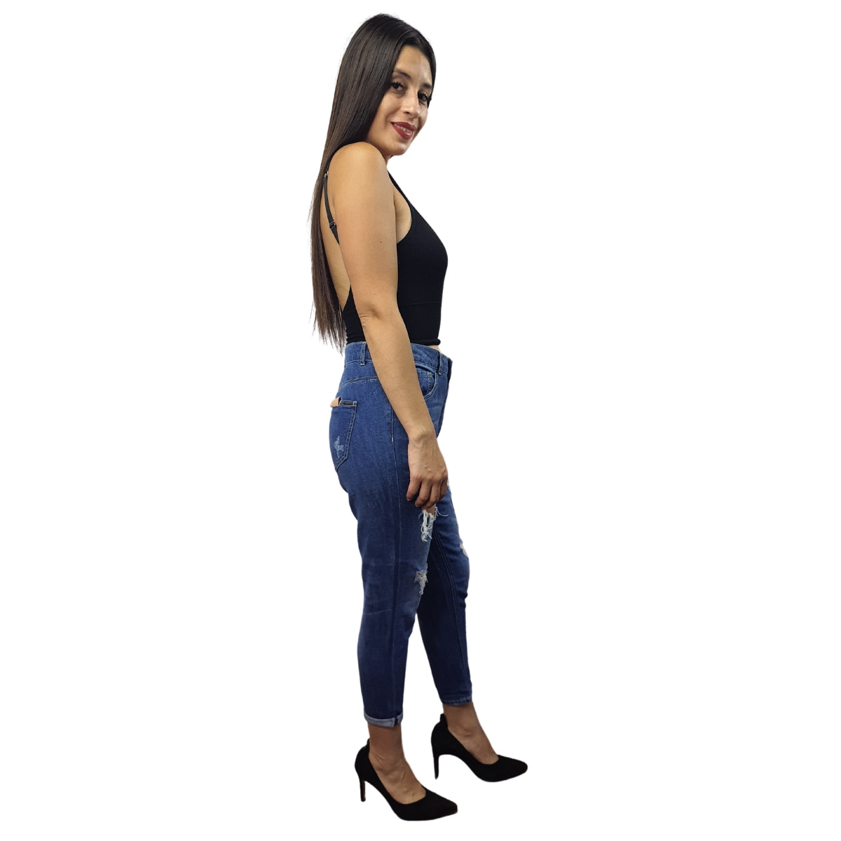 Pescador Vero Moda Azul Style CARRY 9/10 BOYFRIEND JEANS(RN)