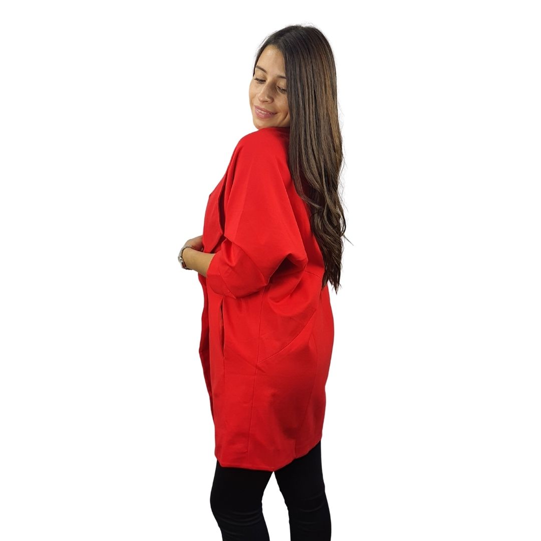 Blazer Vero Moda Rojo Style GLADYS ROAD 3/4 COAT(PM-ET-3)