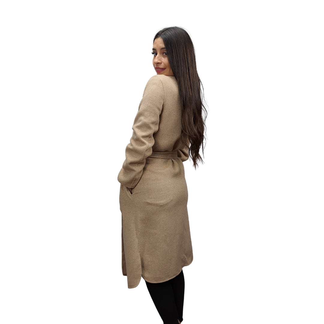 Tapado Vero Moda Beige Style GRAPE DF L/S WOOL COAT(VMC-DR)