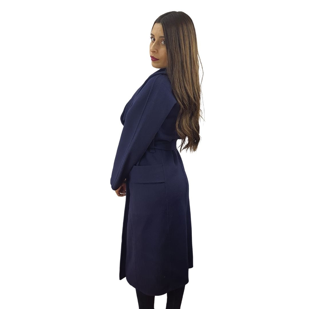 Tapado Vero moda Azul Style CRAY DF L/S WOOL COAT(VMC-DR)