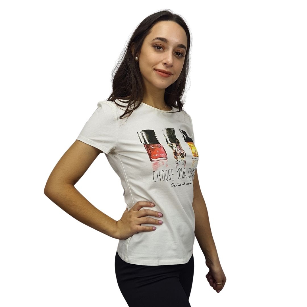 Blusa Vero Moda Blanco Style EVA FITTED S/S TOP(TP-CS-2)
