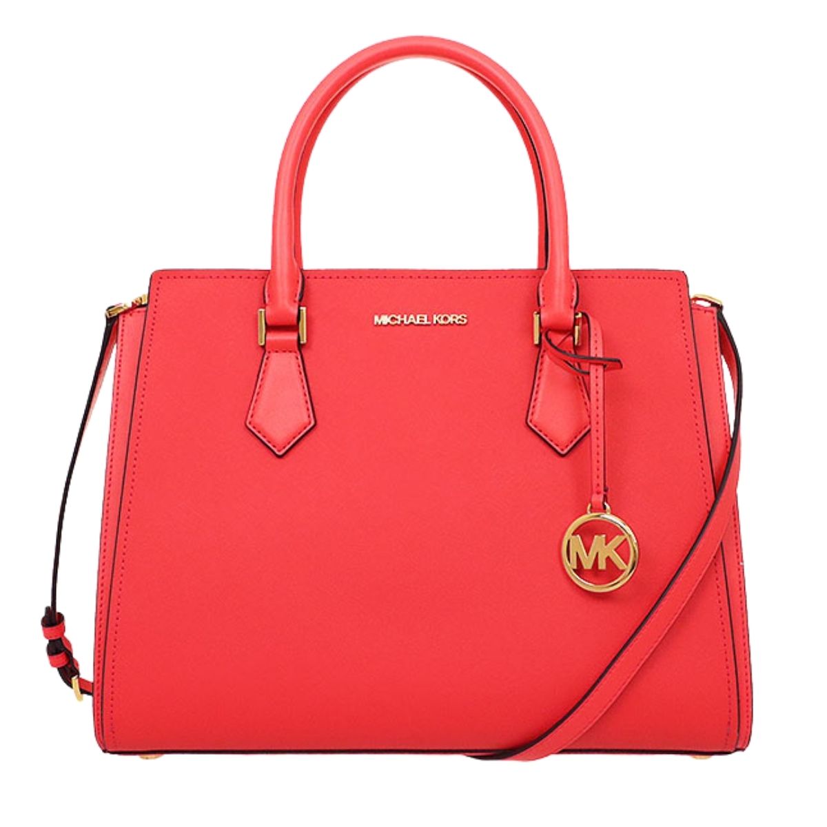 Cartera Michael Kors HOPE Satchel Leather Lg CoralColor CORAL