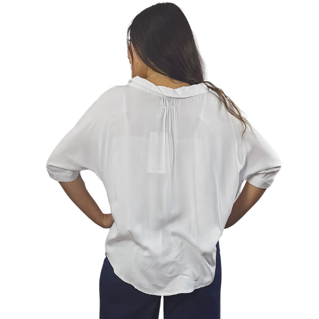 Blusa Vero Moda Blanco Style RAPIDS 1/2 SHIRT(SL)