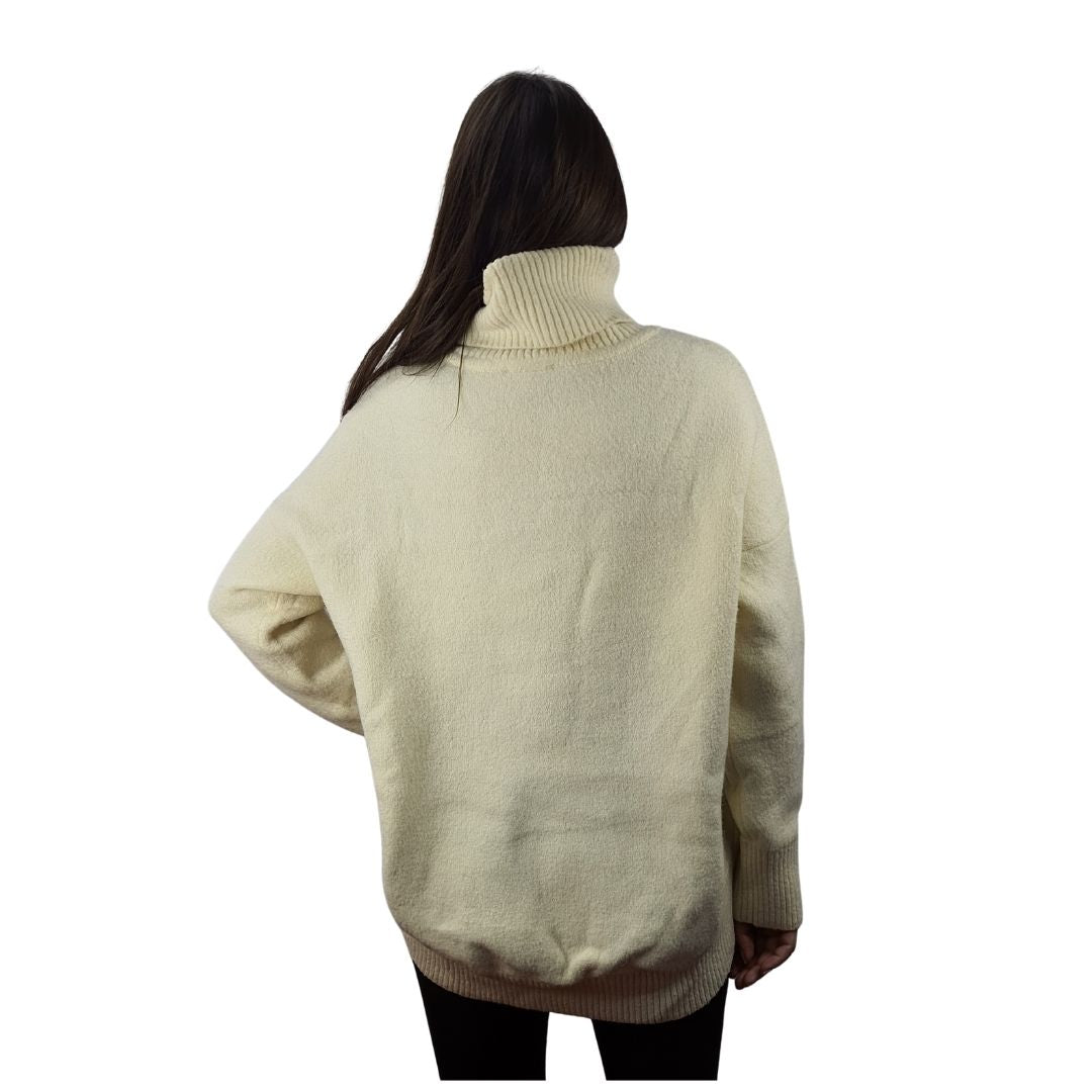 Sweater Vero Moda Crema Style SHELL L/S KNIT(VMC-BN-CT-1)