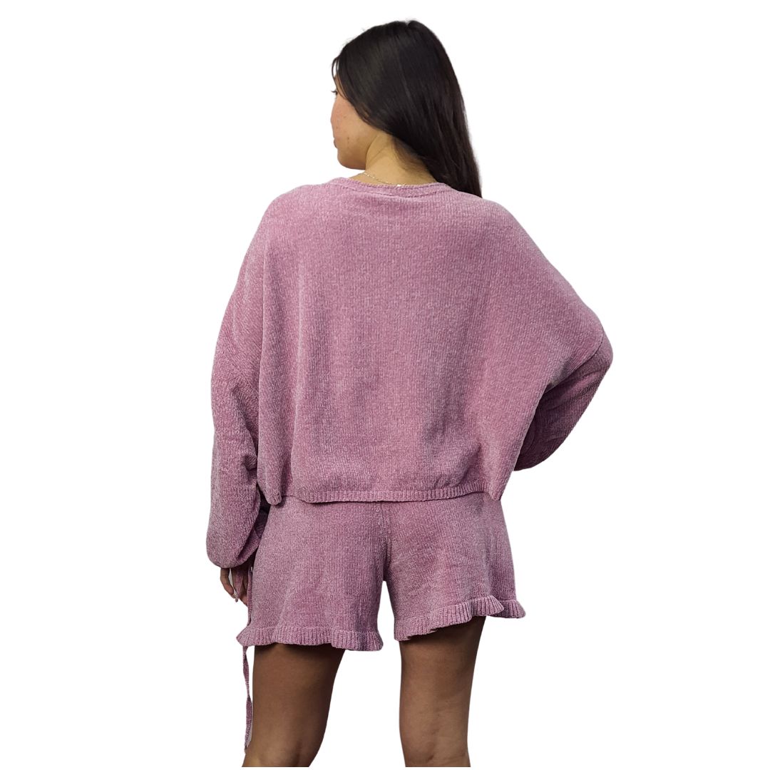 Pijama Vero Moda Rosado Style DANZI L/S KNIT SET (HOMEWEAR)-OR