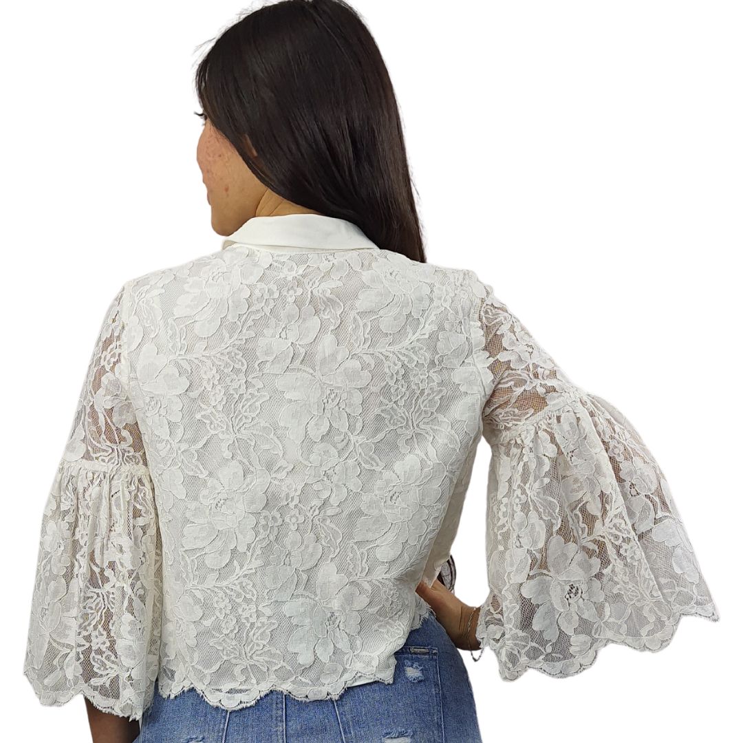 Blusa Vero Moda Blanco Style WEST 3/4 SHIRT(DR)