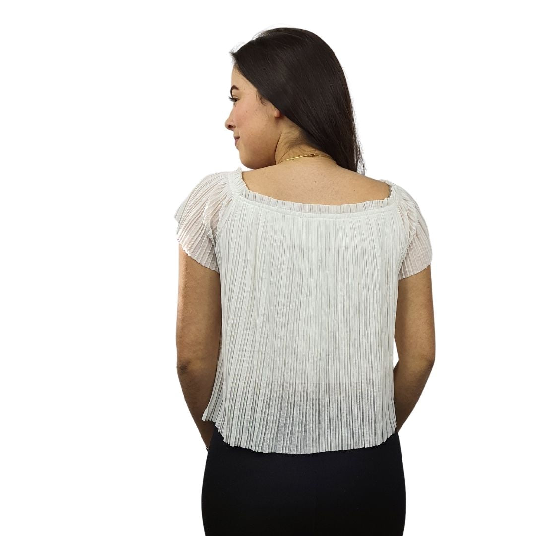 Blusa Vero Moda Blanca Style SANSA TOBEY S/S TOP(TP)