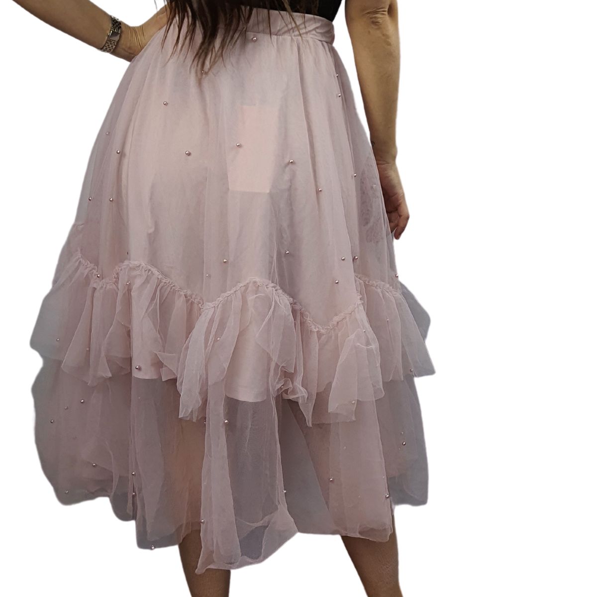 Falda Vero Moda Rosa Vieja Style ANNA JERSEY SKIRT(VMC-DR)