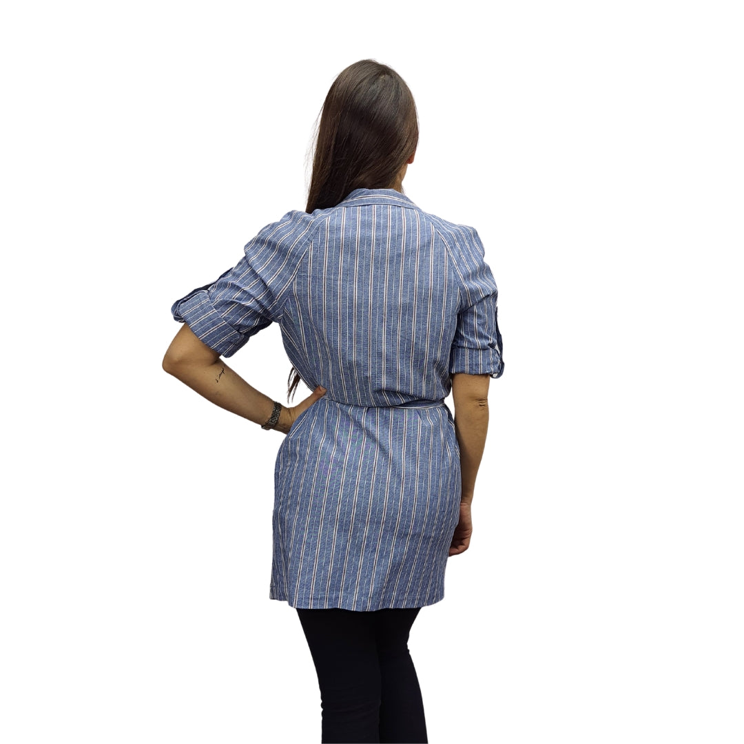 Tapado Vero Moda Azul Style VILLAGE KIMONO 3/4 BLAZER(PM-EC-2)