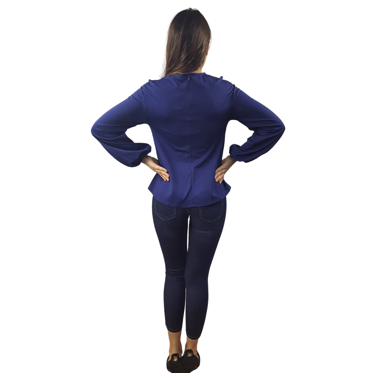 Blusa Vero Moda Azul Oscuro Style LOW L/S TOP(VMC-PM-ET-2)