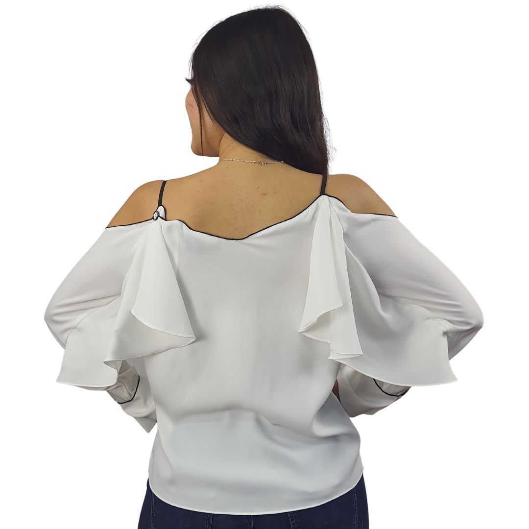 Blusa Vero Moda Blanco Style GALAXY L/S SHIRT(SL)
