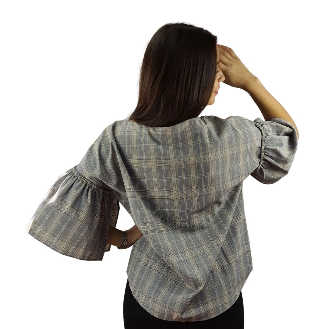 Blusa Vero Moda Gris Style AIMEE 44593 TOP(LL)
