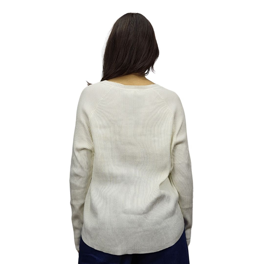 Sweater Vero moda Blanco Style LYNN L/S KNIT(NL)