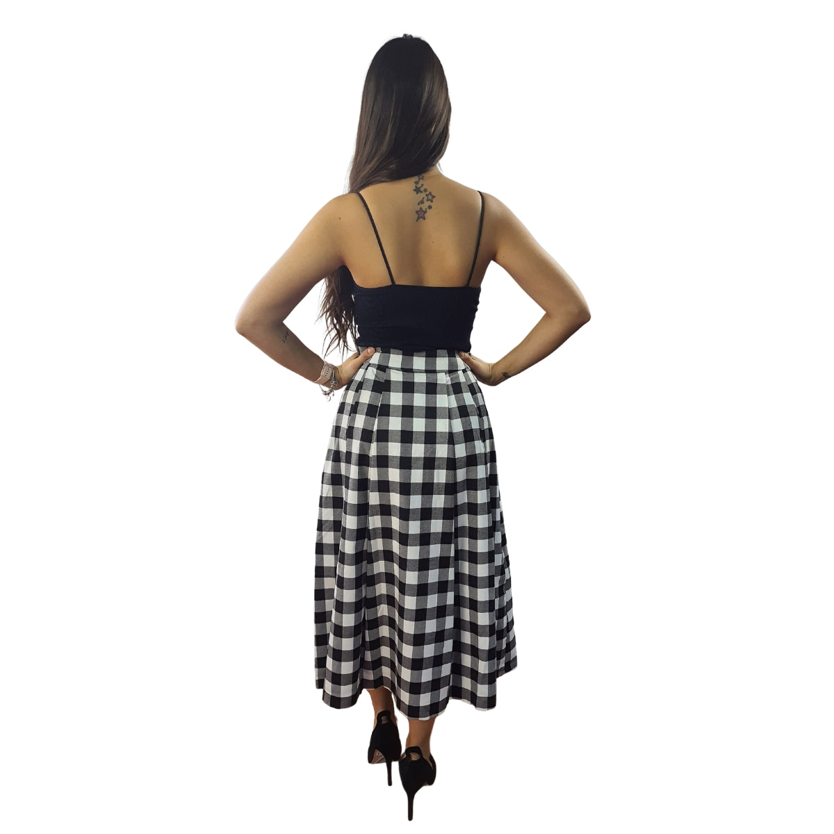 Falda Vero Moda Negro Style PARIS LONG SKIRT(PM-ET-2)