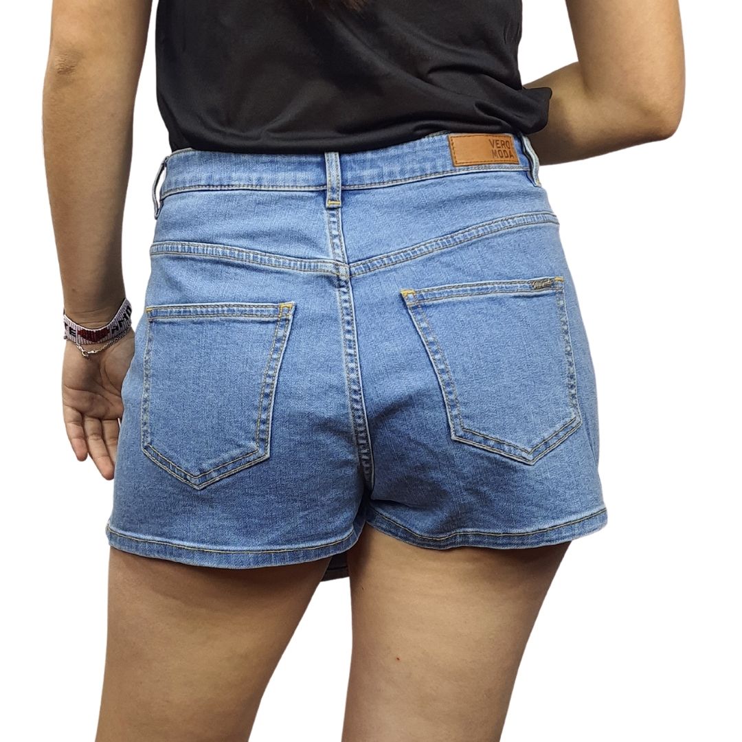 Short Vero Moda Azul Claro Style PANSY HW DENIM SHORTS(CR)