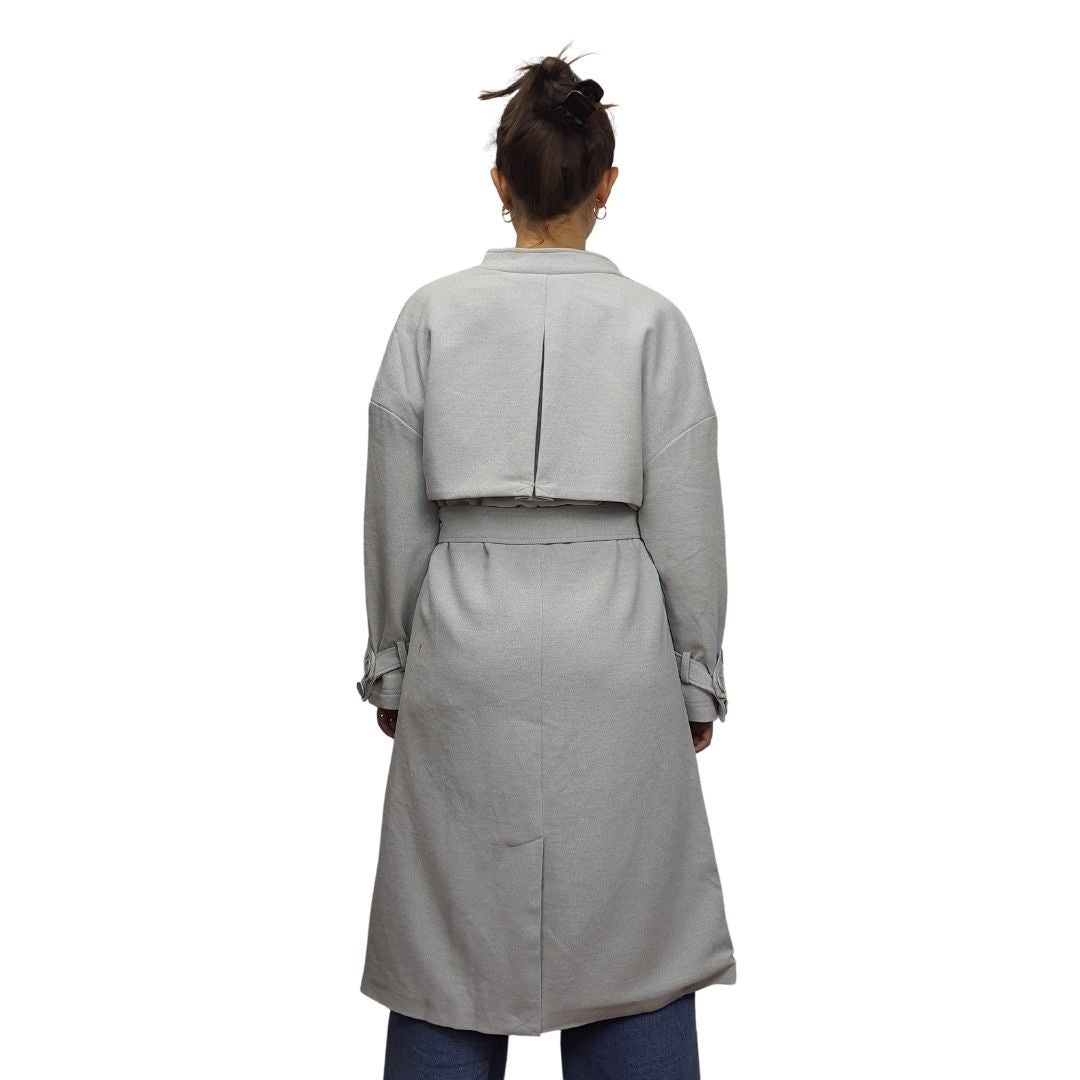 Blazer Vero Moda Gris Style MELANGE 7/8 COAT(VMC-PM-ET-3)