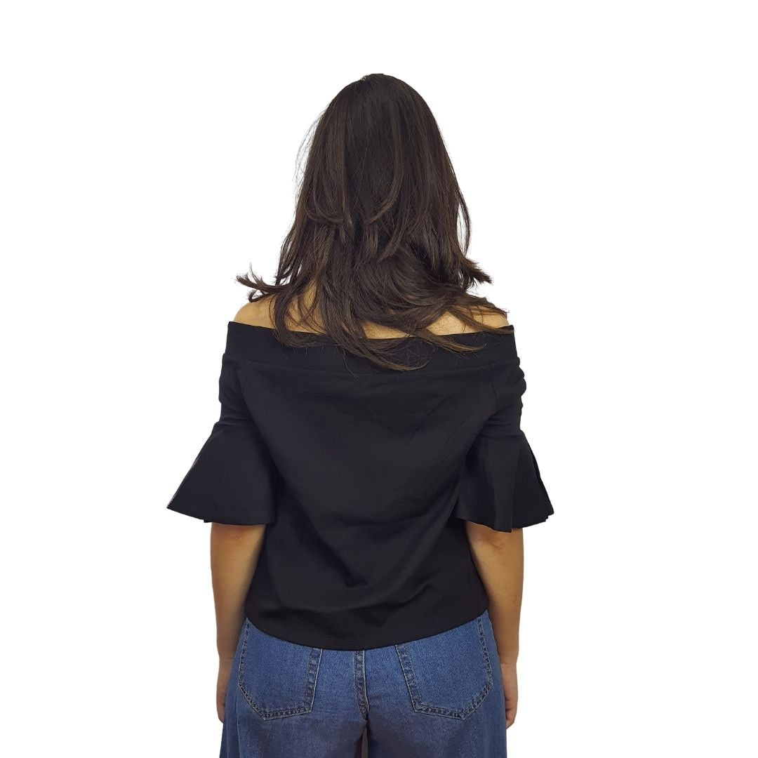 Blusa Vero Moda Negro Style DIAMOND 1/2 JERSEY TOP(VMC-TP)
