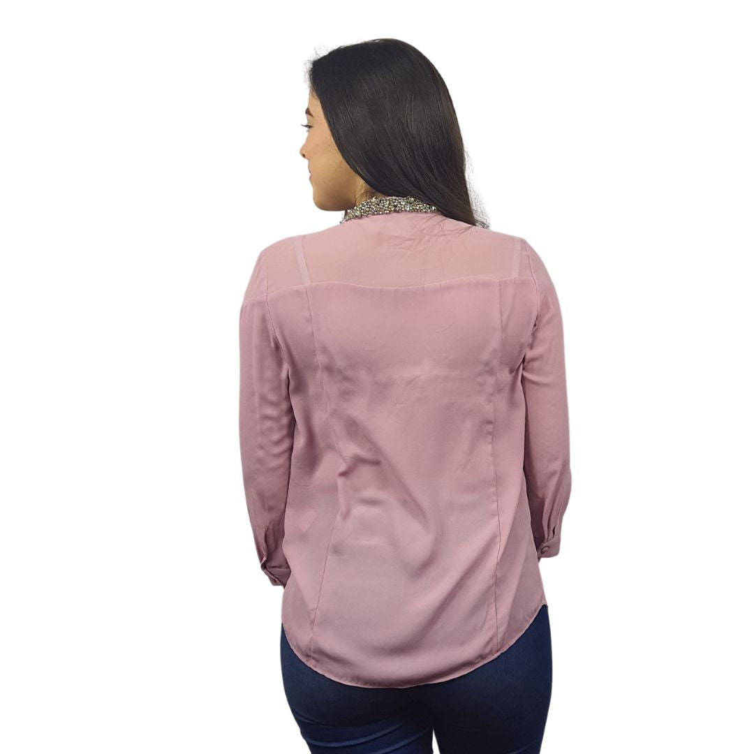 Blusa Vero Moda Rosa Vieja Style JASMINE 3/4 SHIRT(VMC-BN)