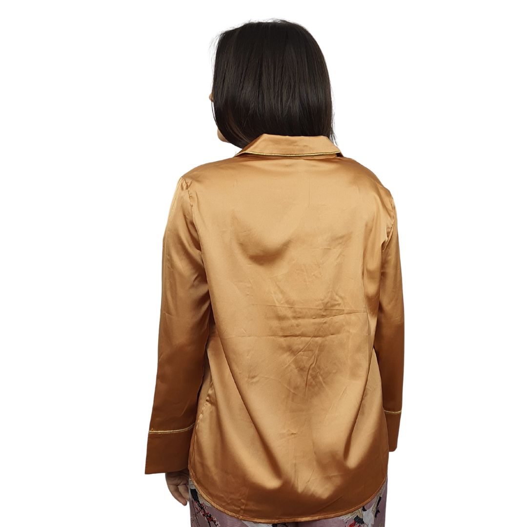 Camisa de Pijama Vero Moda Cobre Style AILSA 9/10 SHIRT (HOMEWEAR)