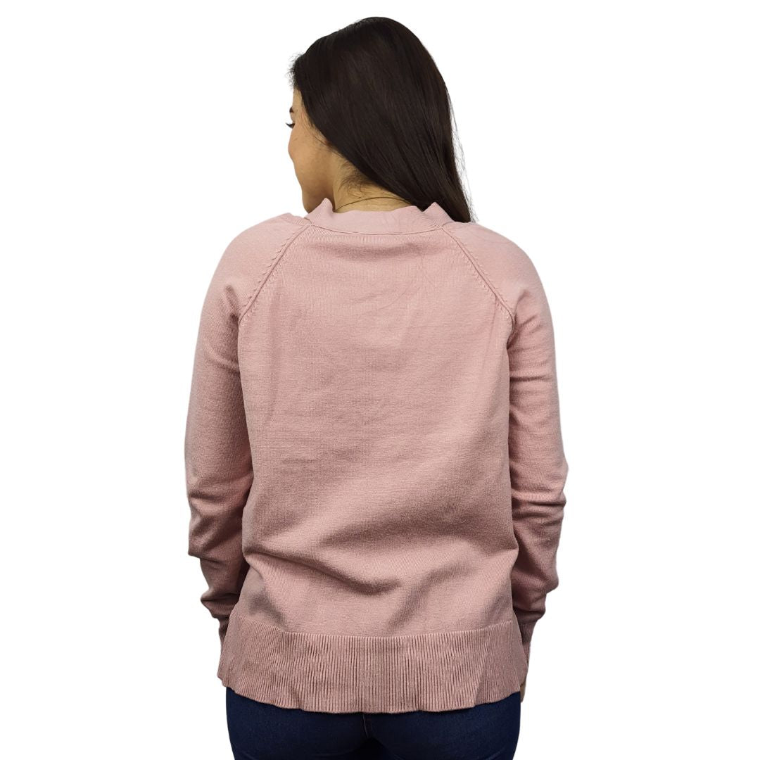 Blusa Vero Moda Rosa Vieja Style CHOICE AMMY L/S KNIT-OR