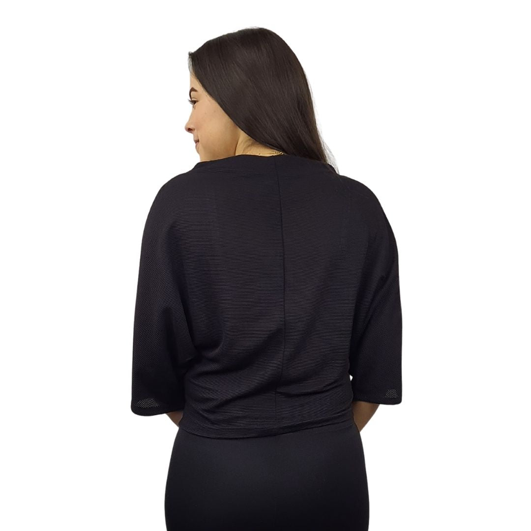 Blusa Vero Moda Negro Style MAVIS 3/4 TOP(MM)